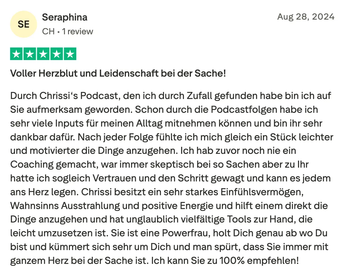 Testimonial Screenshot